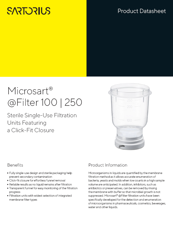 Microsart® @Filter 100 | 250 jedinice - Sartorius Croatia