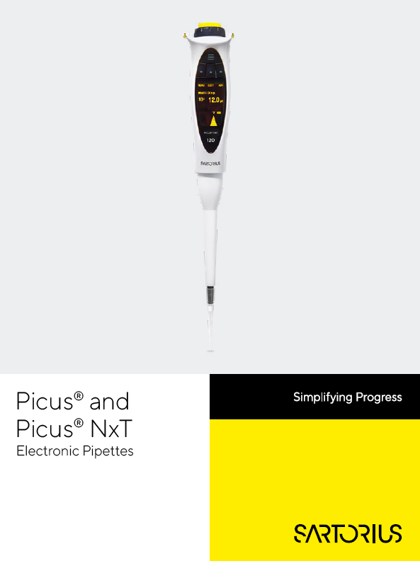 Picus® i Picus® NxT elektronske pipete  - Sartorius Croatia