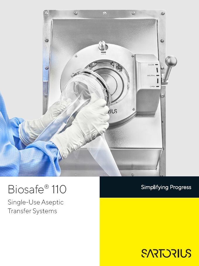 Biosafe® 110 aseptični sustavi za jednokratnu uporabu - Sartorius Croatia