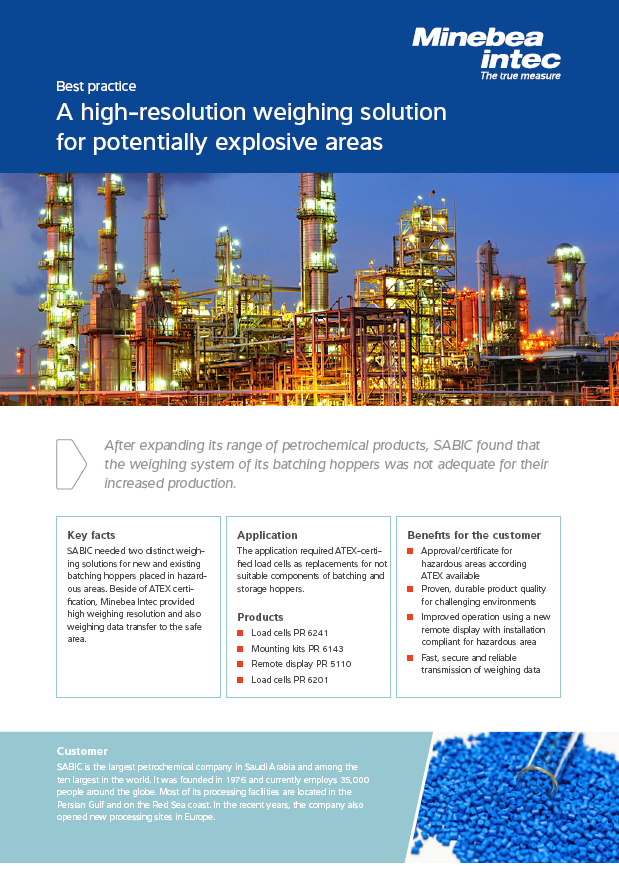 A high-resolution weighing solution for potentially explosive areas  - Sartorius Croatia