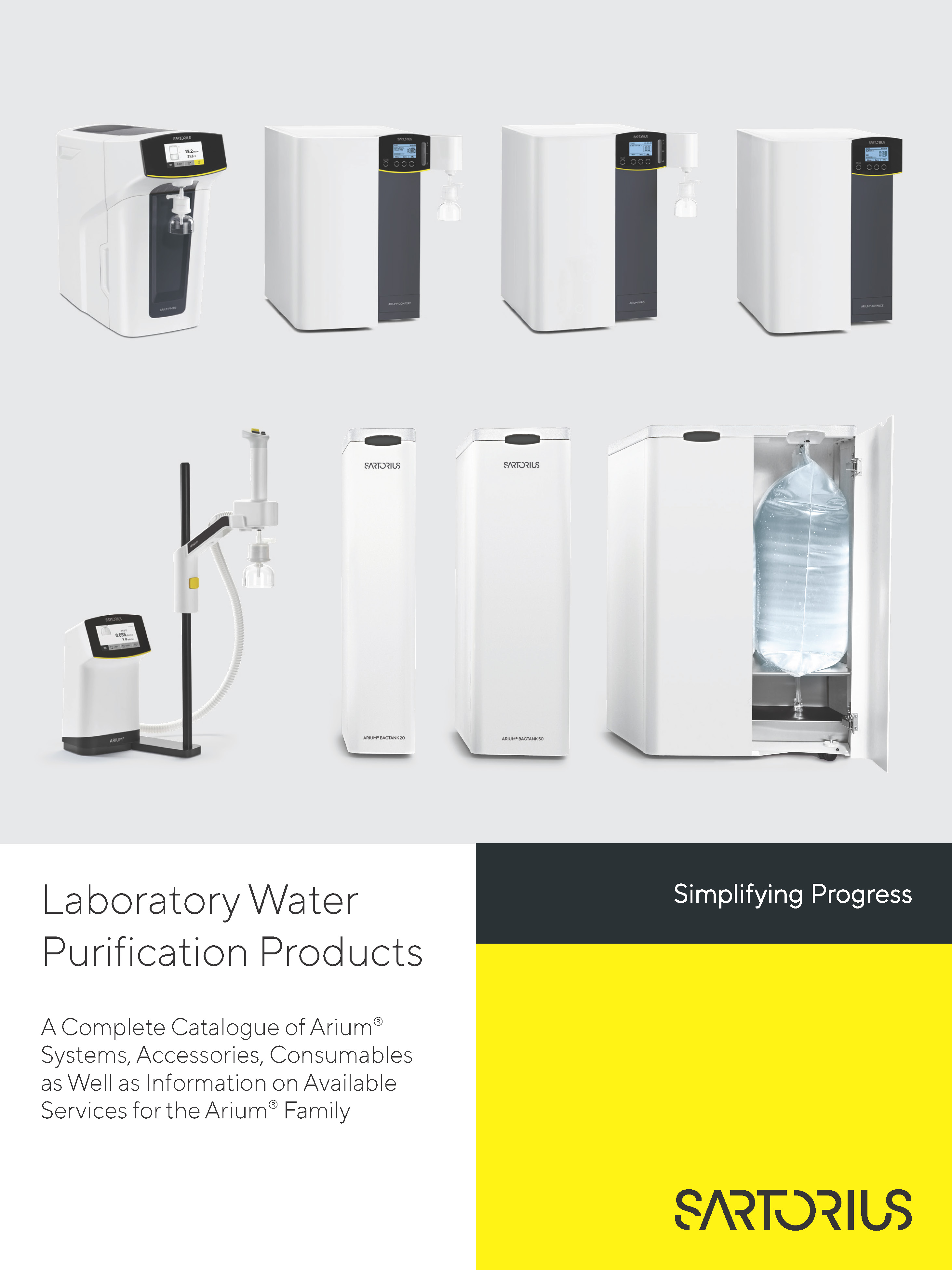 Katalog laboratorijskih sustava za pročišćavanje vode - Sartorius Croatia