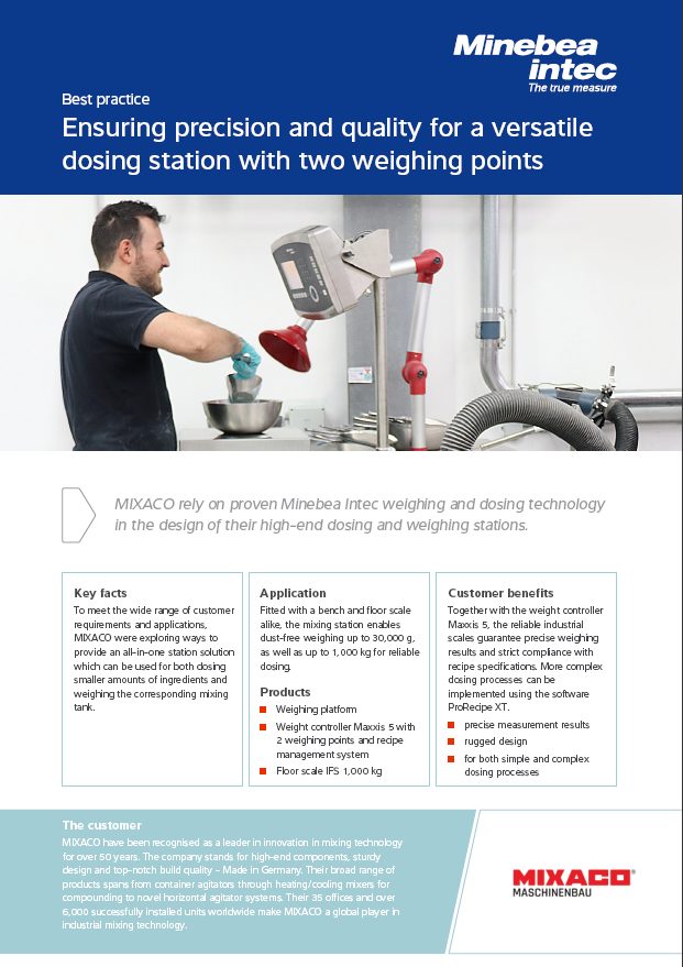Ensuring precision and quality for a versatile dosing station with two weighing points - Sartorius Croatia