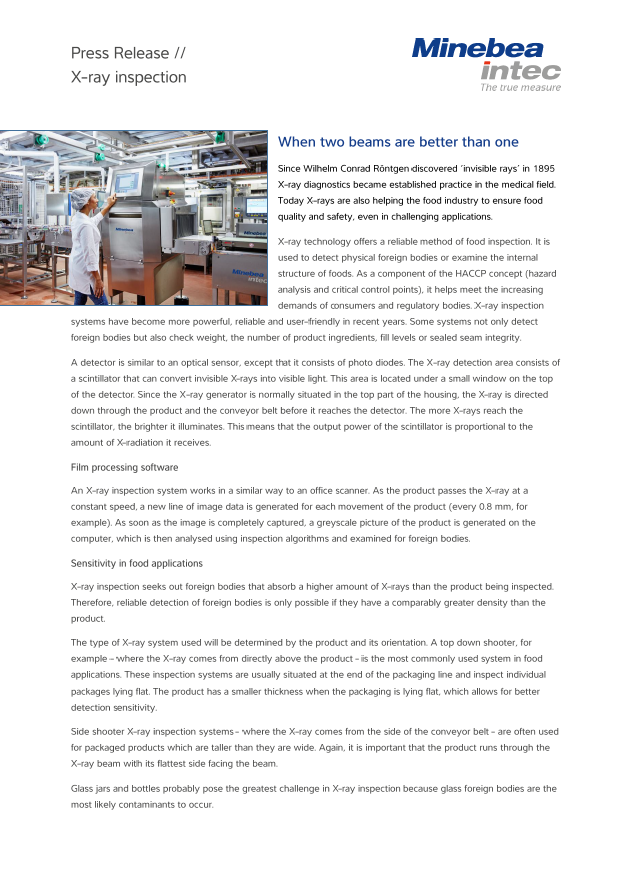 Inspekcija s X-ray sustavima - Sartorius Croatia 