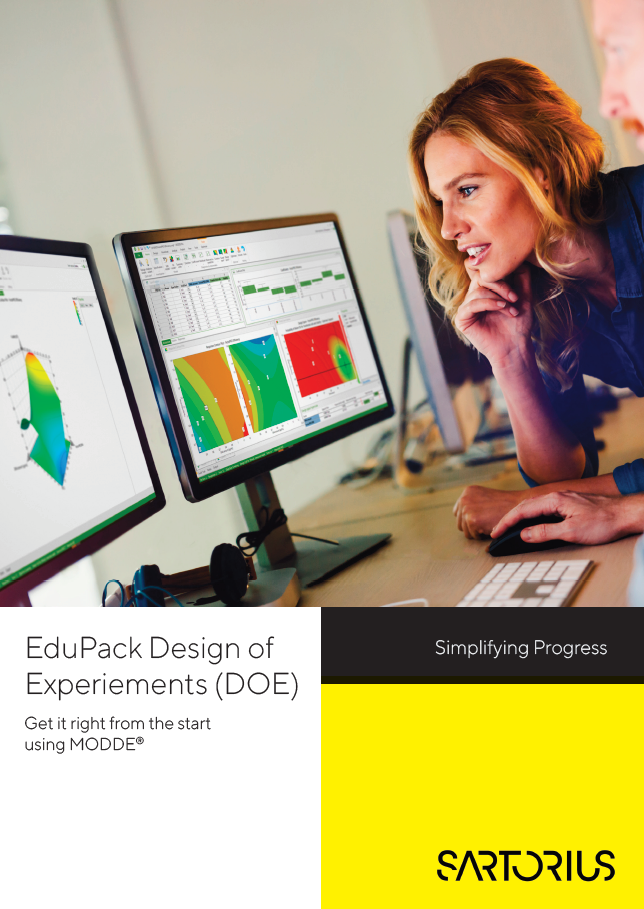 EduPack Design of Experiements (DOE): Get it right from the start using MODDE ® - Sartorius Croatia